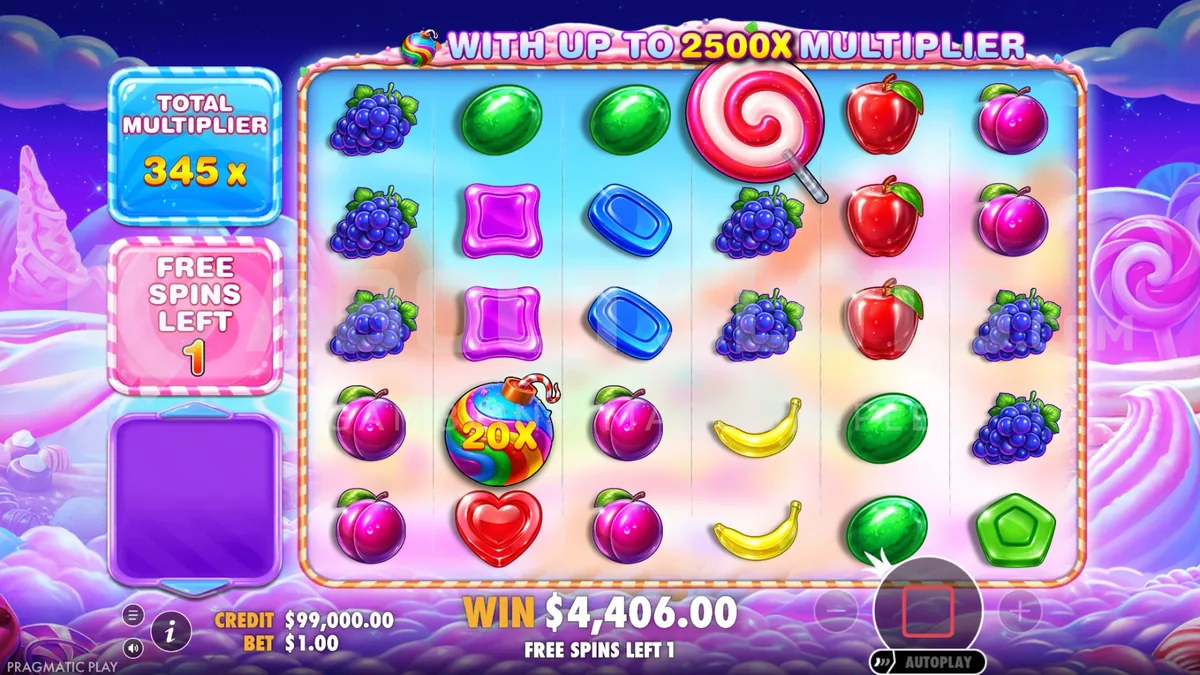 Free Spins con bombe moltiplicatore fino a x500 — il Total Multiplier accumula tutti i valori delle bombe